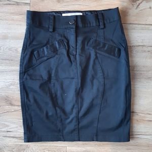Costa blanca pencil skirt black size 4
